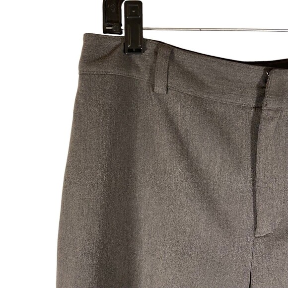 Rafaella Women's Gray Flat Front Cropped Slacks Trousers Career Petite Size‎ 10 - Picture 4 of 8